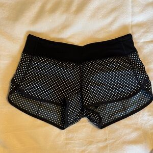 Black and White Polka Dot Women's Shorts